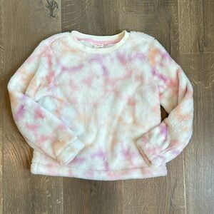 Girls Tie Dye Fleece Sweatshirt
